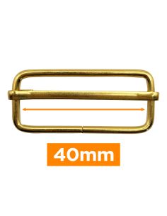 Premium-Gleitschließe - Gold 40 mm