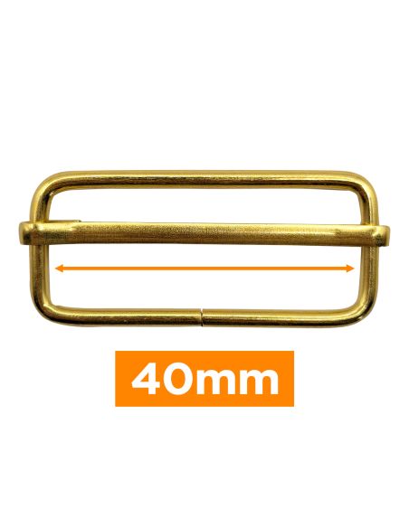 Premium-Gleitschließe - Gold 40 mm
