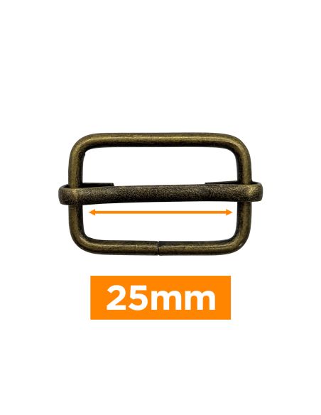 Premium-Schiebeschnalle - Bronze 25 mm