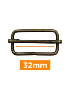 Premium-Gleitschließe - Bronze 32 mm