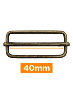 Premium-Gleitschnalle - Bronze 40 mm