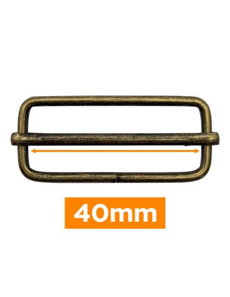 Premium-Gleitschnalle - Bronze 40 mm