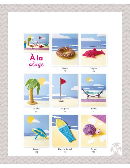 Buch Amigurumis im Urlaub am Strand und im Wald