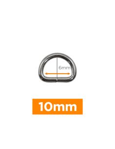 Premium D-Ring - Silber 10 mm