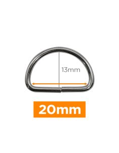 Premium D-Ring - Silber 20 mm