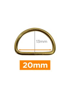 Premium-D-Ring - Gold 20 mm