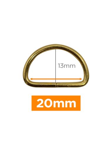 Premium-D-Ring - Gold 20 mm