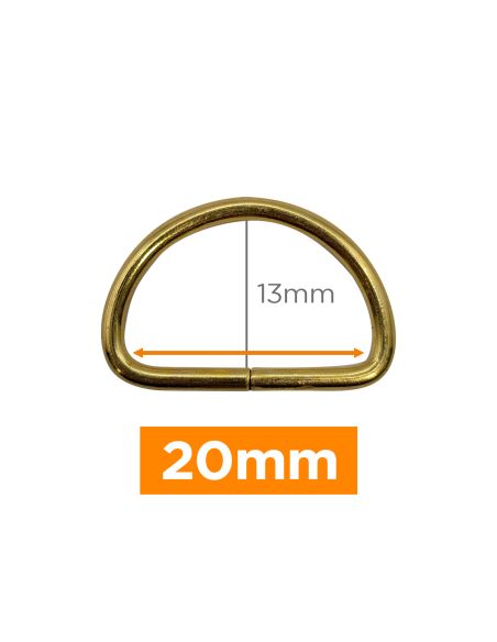 Premium-D-Ring - Gold 20 mm