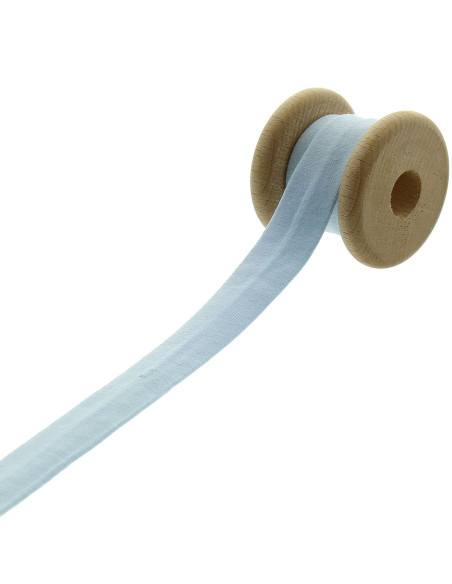 Jersey-Schrägband Baumwolle - Himmelblau