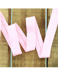 Jersey-Schrägband aus Baumwolle - Babyrosa