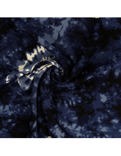 Tie-Dye-Stoff - Blau