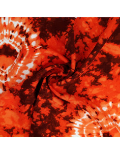 Tie-Dye-Stoff - Orange