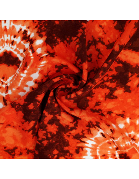 Tie-Dye-Stoff - Orange