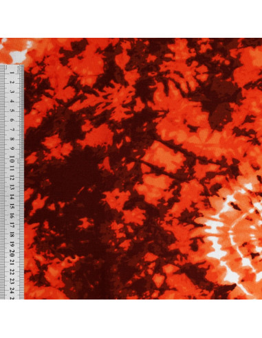 Tie-Dye-Stoff - Orange