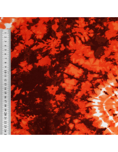 Tie-Dye-Stoff - Orange