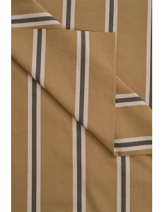 Gestreifter Baumwollstoff Weave Iced Mocha - Atelier Brunette 2