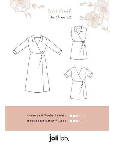 Wickelkleid-Schnittmuster Salomé - Joli Lab
