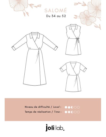 Wickelkleid-Schnittmuster Salomé - Joli Lab