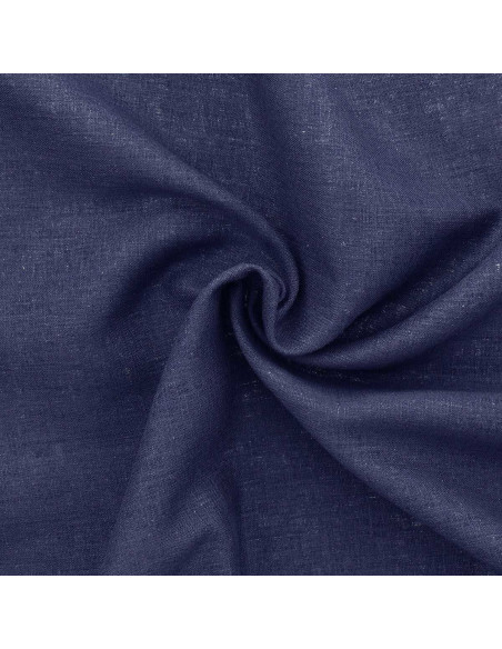 Leinen-Viskose-Stoff - Marineblau
