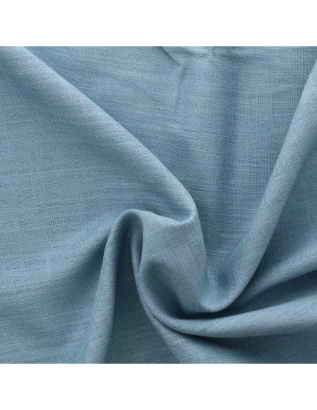 Leinen-Viskose-Stoff - Helles Vintage-Blau