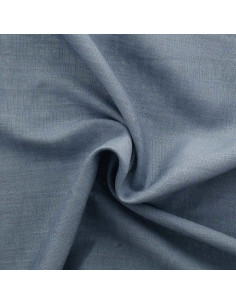 Leinen-Viskose-Stoff - Dunkles Vintage-Blau 2