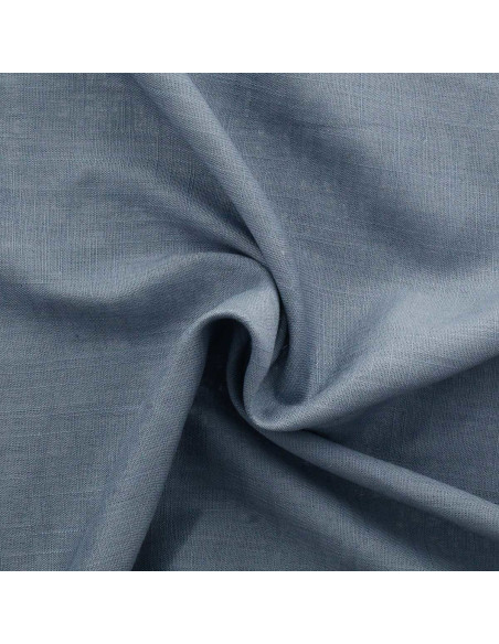 Leinen-Viskose-Stoff - Dunkles Vintage-Blau