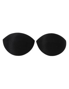 Schwarze Push-up-Halbschalen-BH-Cups