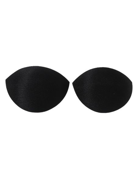 Schwarze Push-up-Halbschalen-BH-Cups