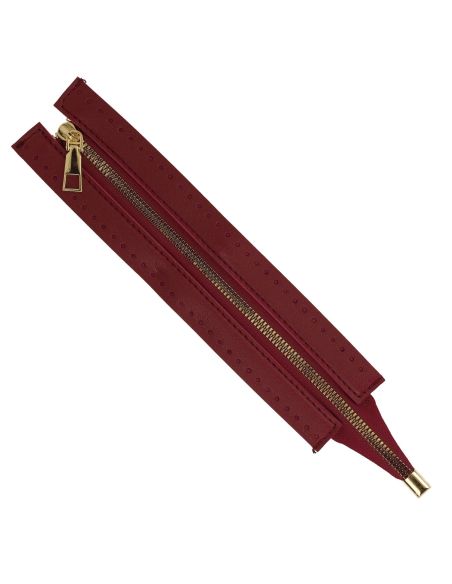 Spezialreißverschluss Tasche aus Kunstleder 30 cm - Bordeaux