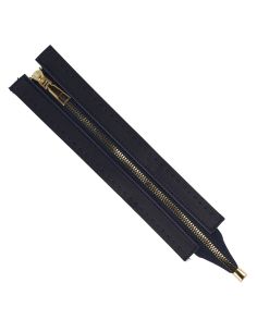 Spezialreißverschluss für Kunstledersack 30 cm - Marineblau