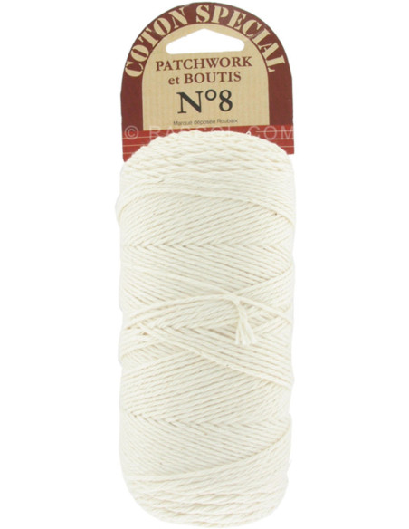 Spezial-Boutis-Baumwolle Nr. 8 - Natur