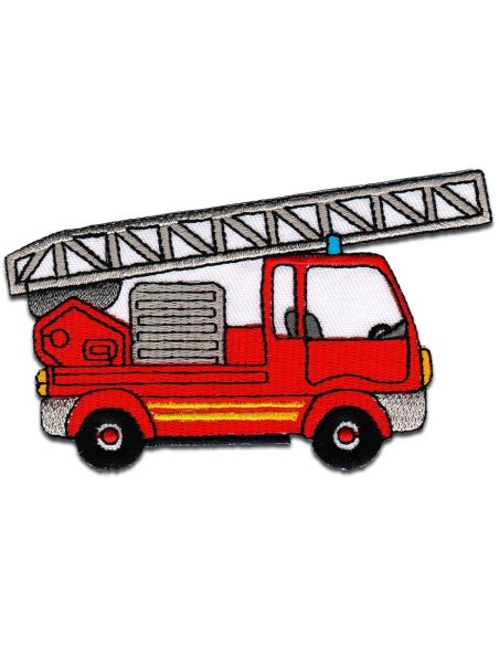 Feuerwehrfahrzeug-Aufnäher zum Aufbügeln