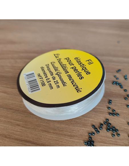 Elastischer Faden für Perlen - Transparent
