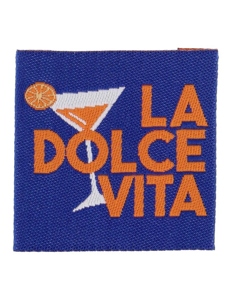Set aus 4 Aufnähetiketten - La dolce vita