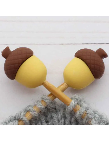 Maschenstopper für Stricknadeln - Quaste