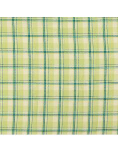 Schottisches Tartan-Flanellgewebe - Grün mit Minzstreifen 2