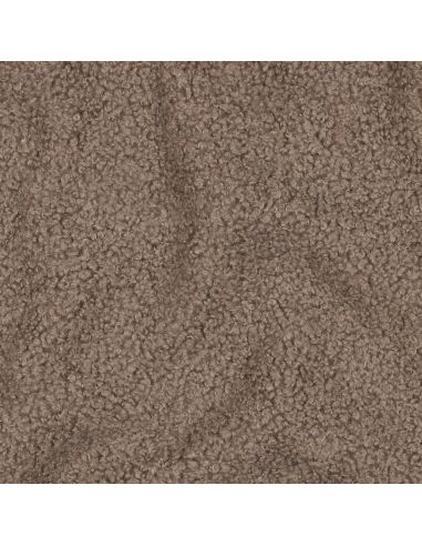 Doppelseitiger Teddy-Fleece-Stoff - Taupe