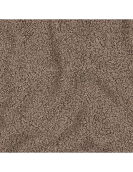 Doppelseitiger Teddy-Fleece-Stoff - Taupe