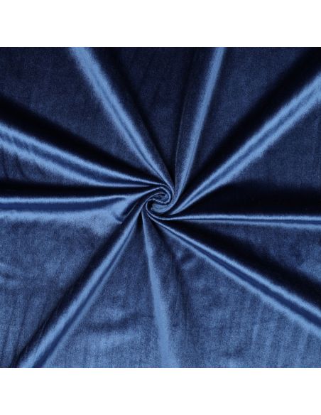 Luxus-Möbelstoff Samt - Marineblau