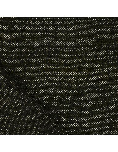 Lurex-Jutegewebe - Schwarz