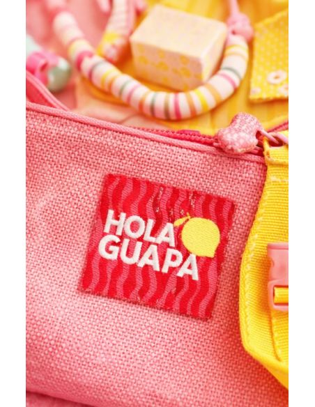Set aus 4 Aufnähetiketten - Hola guapa
